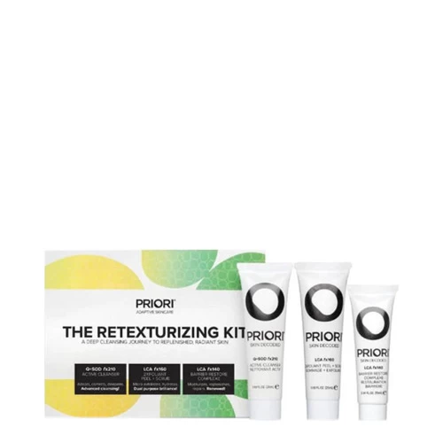 Priori The Retexturizing Kit (Active Cleanser, Barrier Restore, 2xfoliant)